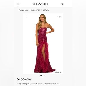 Sherri Hill strapless formal dress